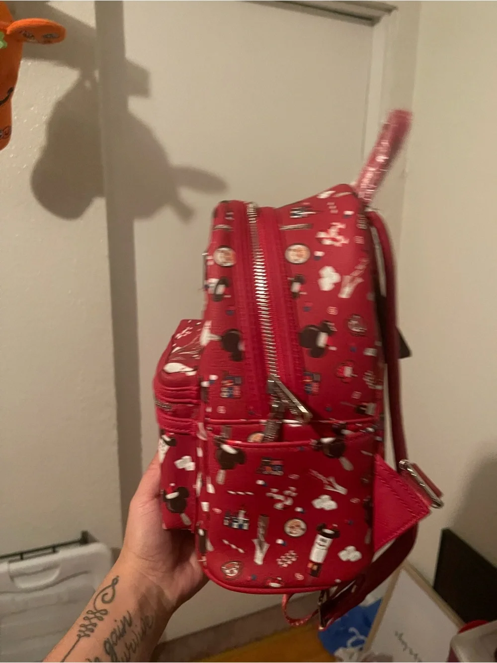 Loungefly Kids Red Disney Icon Mini Backpack